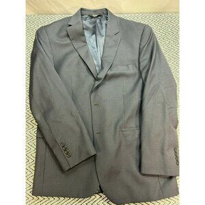 Jos. A. Bank Men's Tailored Fit 2-Button Suit Jacket 41R Blue and Black Plaid 10